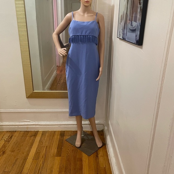 Likely Periwinkle Midi Dress with Fringe Detail - Picture 10 of 13